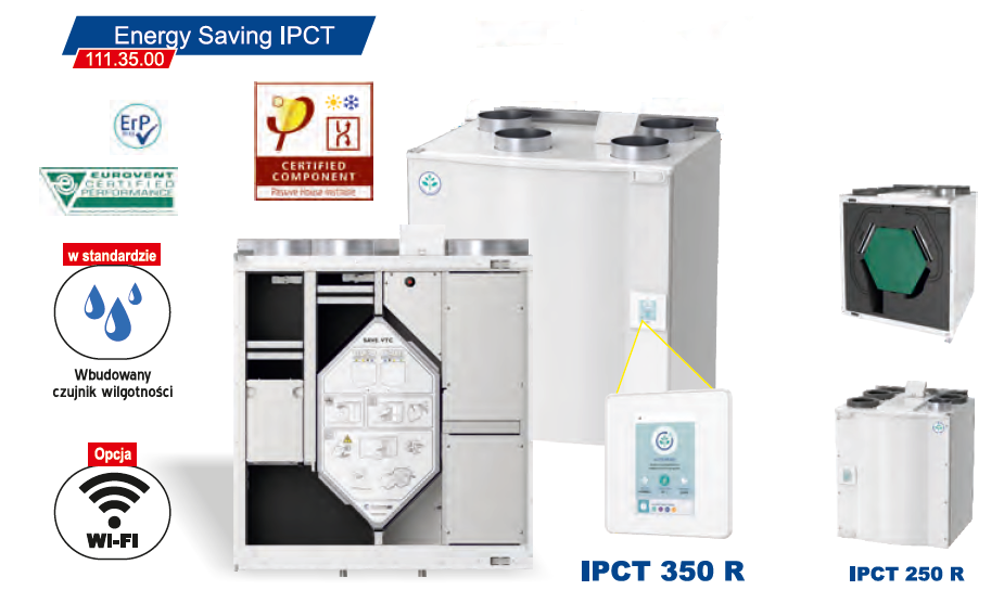 Rekuperatory Energy Saving IPCT 250/350
