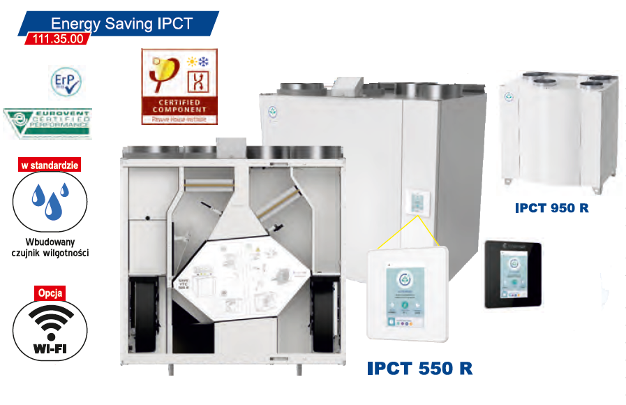 Rekuperatory Energy Saving IPCT 550/950
